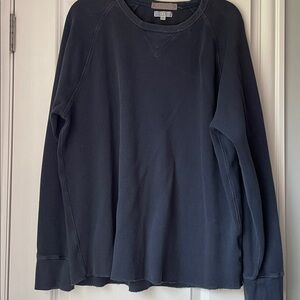 JCrew Wallace & Barnes Dark Blue Long Sleeve Thermal Shirt